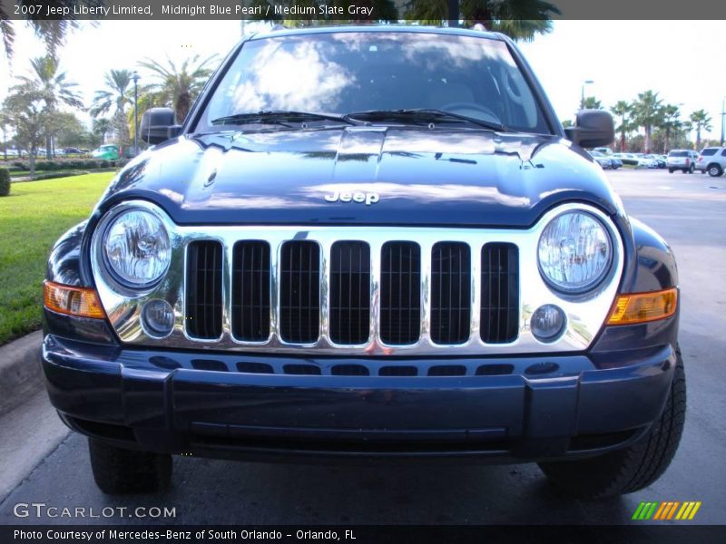 Midnight Blue Pearl / Medium Slate Gray 2007 Jeep Liberty Limited