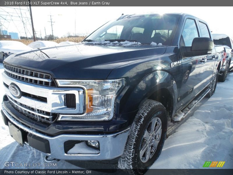 Blue Jeans / Earth Gray 2018 Ford F150 XLT SuperCrew 4x4