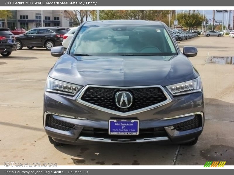 Modern Steel Metallic / Ebony 2018 Acura MDX AWD
