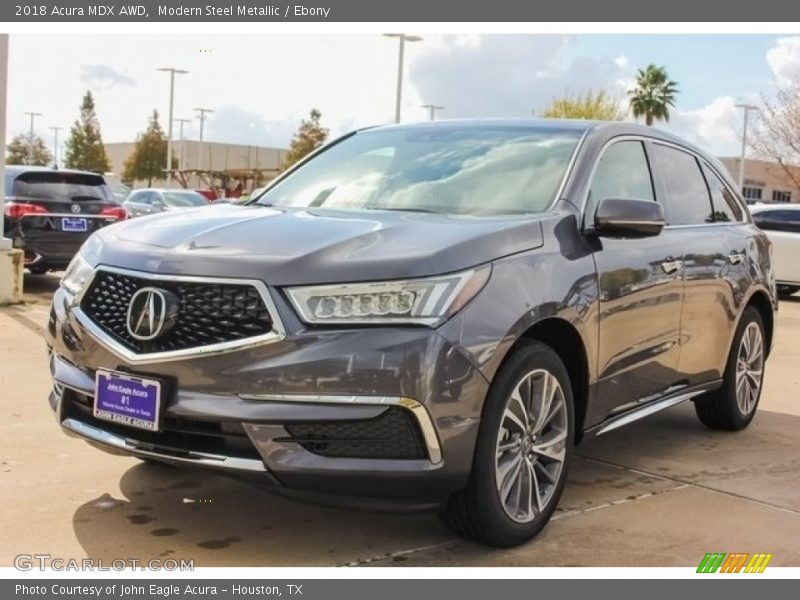 Modern Steel Metallic / Ebony 2018 Acura MDX AWD