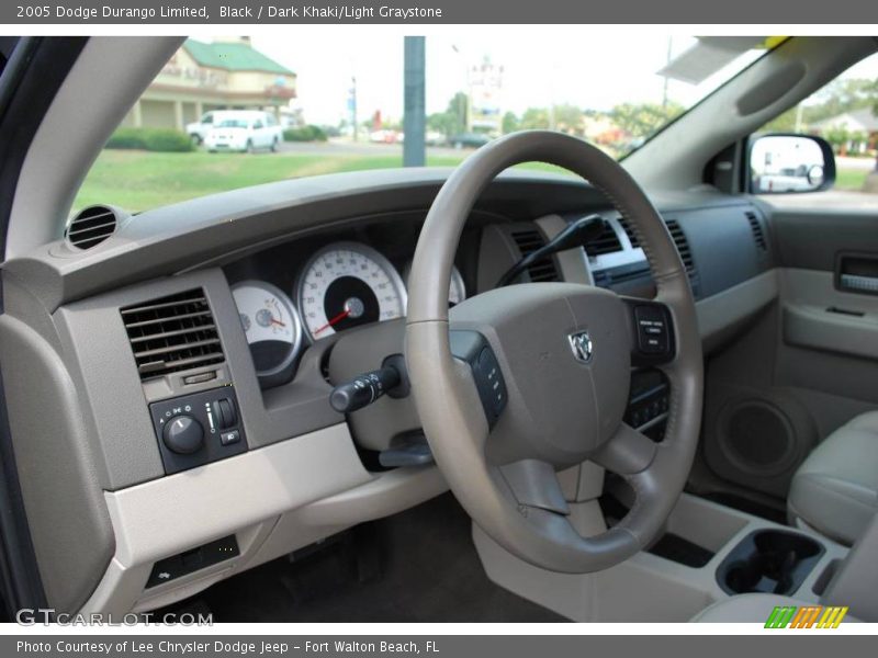 Black / Dark Khaki/Light Graystone 2005 Dodge Durango Limited