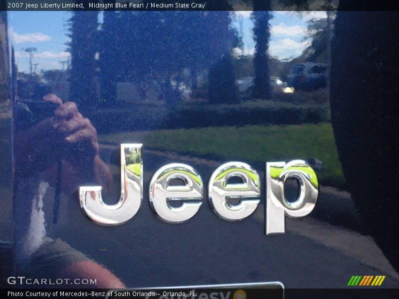 Midnight Blue Pearl / Medium Slate Gray 2007 Jeep Liberty Limited