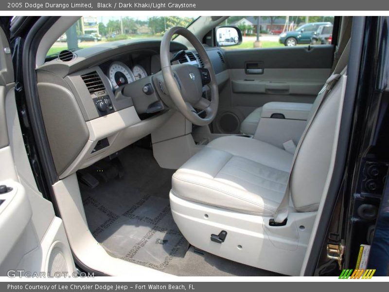 Black / Dark Khaki/Light Graystone 2005 Dodge Durango Limited
