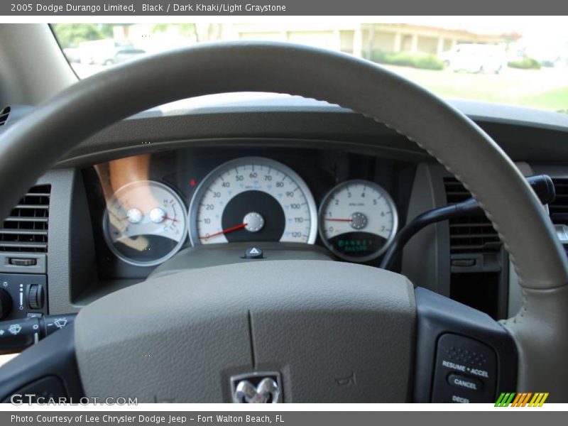 Black / Dark Khaki/Light Graystone 2005 Dodge Durango Limited