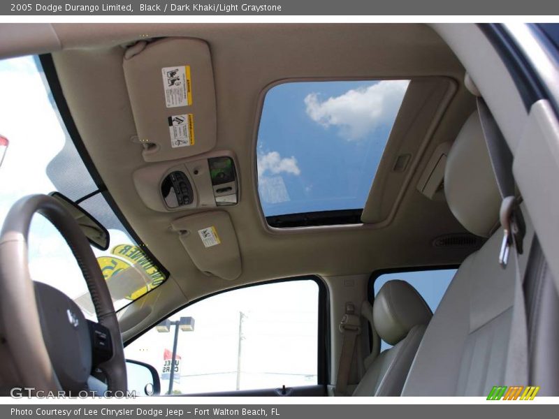 Black / Dark Khaki/Light Graystone 2005 Dodge Durango Limited