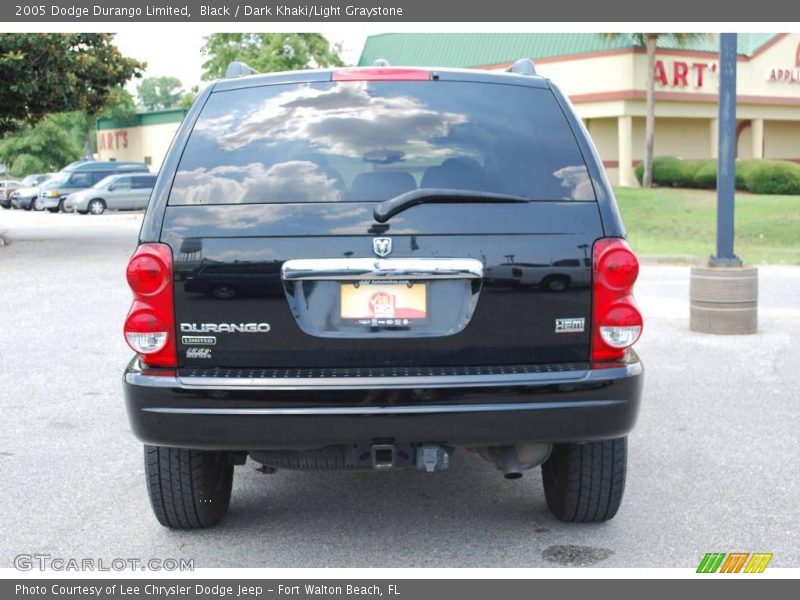 Black / Dark Khaki/Light Graystone 2005 Dodge Durango Limited