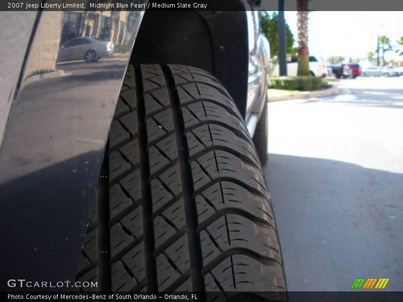 Midnight Blue Pearl / Medium Slate Gray 2007 Jeep Liberty Limited