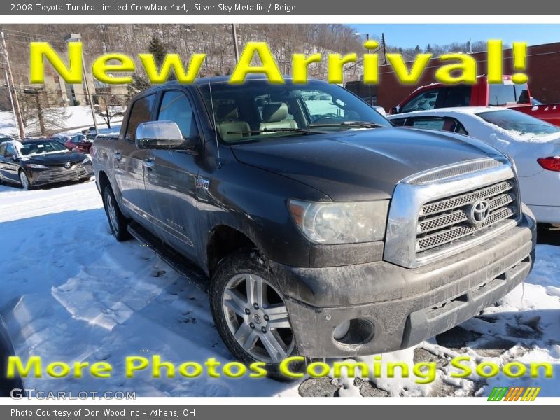 Silver Sky Metallic / Beige 2008 Toyota Tundra Limited CrewMax 4x4