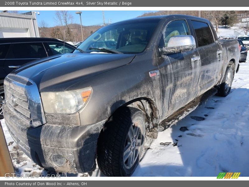 Silver Sky Metallic / Beige 2008 Toyota Tundra Limited CrewMax 4x4