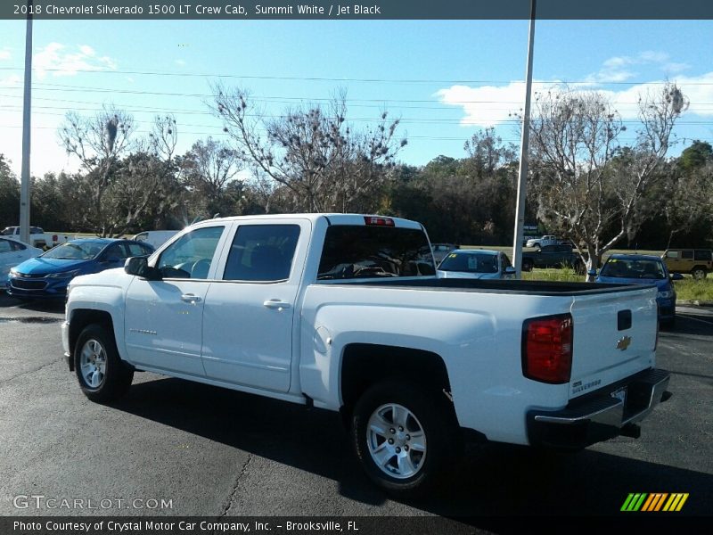 Summit White / Jet Black 2018 Chevrolet Silverado 1500 LT Crew Cab