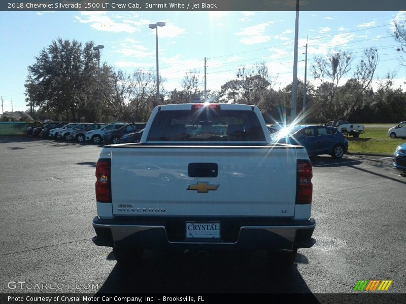 Summit White / Jet Black 2018 Chevrolet Silverado 1500 LT Crew Cab