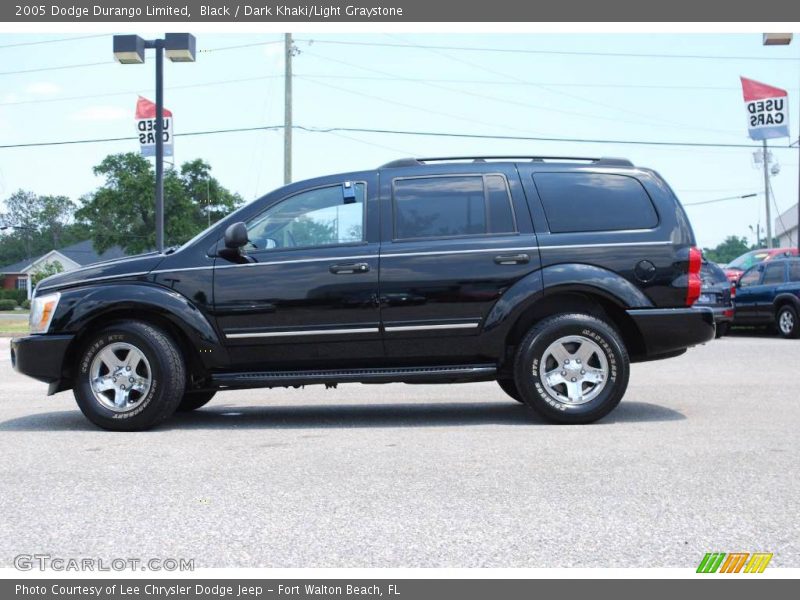 Black / Dark Khaki/Light Graystone 2005 Dodge Durango Limited
