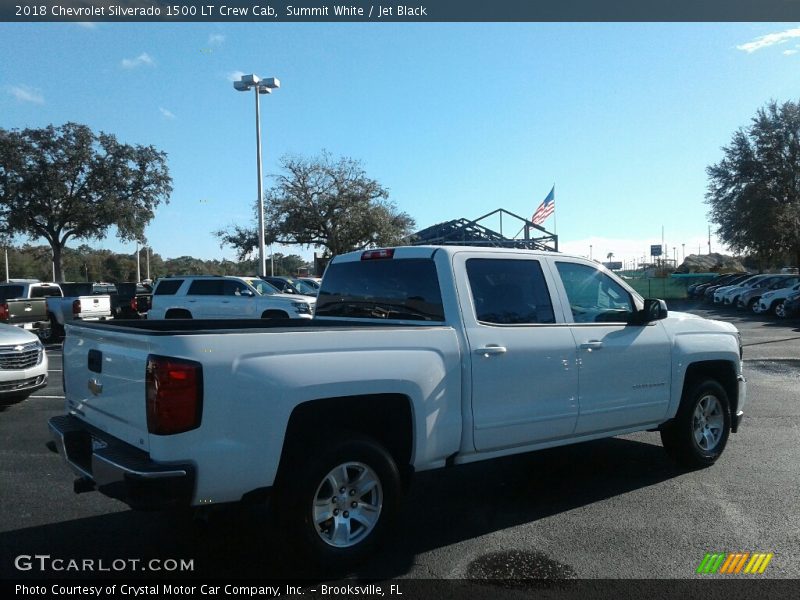 Summit White / Jet Black 2018 Chevrolet Silverado 1500 LT Crew Cab