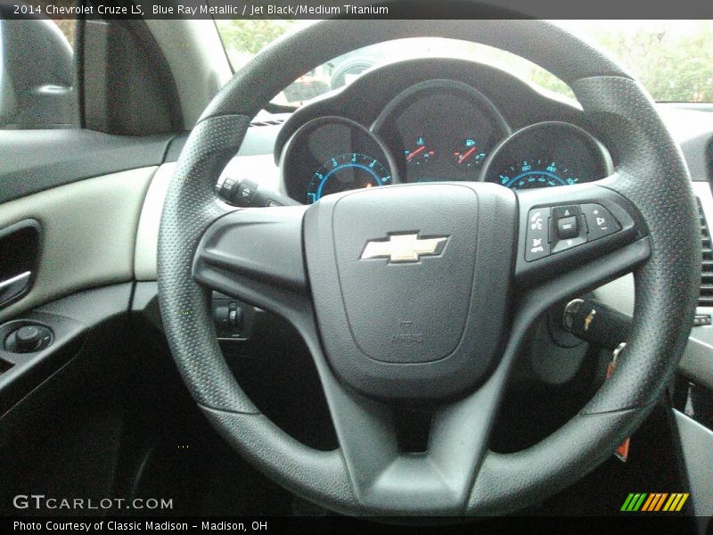 Blue Ray Metallic / Jet Black/Medium Titanium 2014 Chevrolet Cruze LS