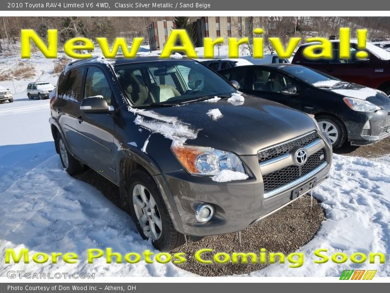 Classic Silver Metallic / Sand Beige 2010 Toyota RAV4 Limited V6 4WD