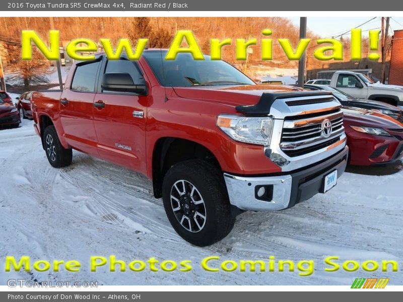 Radiant Red / Black 2016 Toyota Tundra SR5 CrewMax 4x4