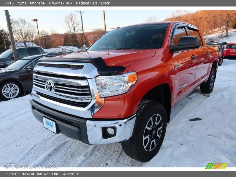 Radiant Red / Black 2016 Toyota Tundra SR5 CrewMax 4x4