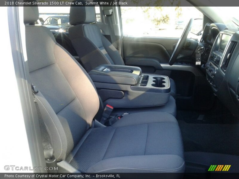 Summit White / Jet Black 2018 Chevrolet Silverado 1500 LT Crew Cab