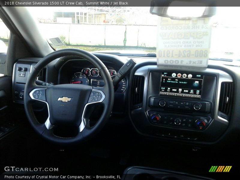 Summit White / Jet Black 2018 Chevrolet Silverado 1500 LT Crew Cab