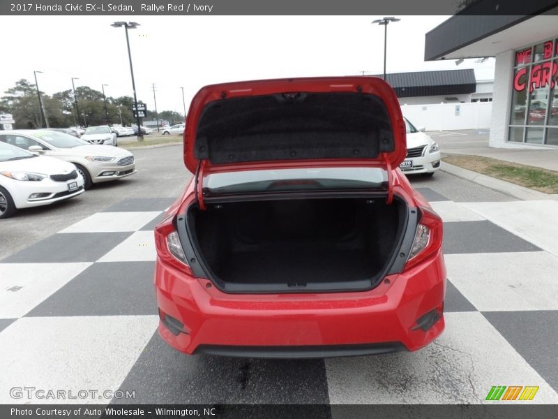 Rallye Red / Ivory 2017 Honda Civic EX-L Sedan