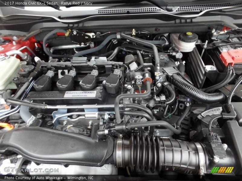 Rallye Red / Ivory 2017 Honda Civic EX-L Sedan