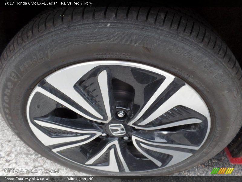 Rallye Red / Ivory 2017 Honda Civic EX-L Sedan