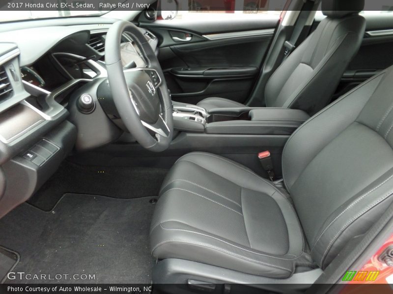 Rallye Red / Ivory 2017 Honda Civic EX-L Sedan