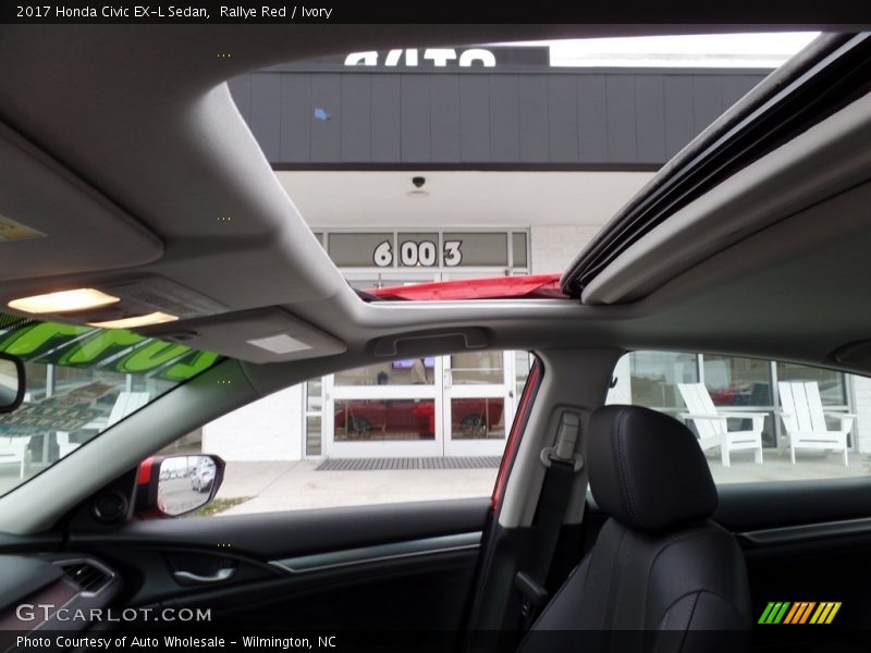 Rallye Red / Ivory 2017 Honda Civic EX-L Sedan