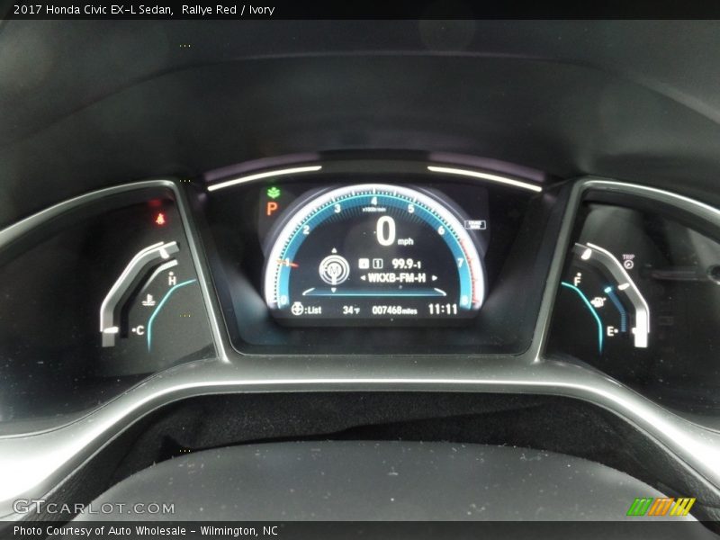 Rallye Red / Ivory 2017 Honda Civic EX-L Sedan