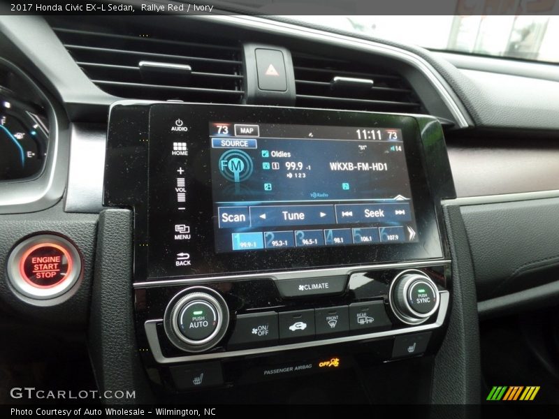 Rallye Red / Ivory 2017 Honda Civic EX-L Sedan