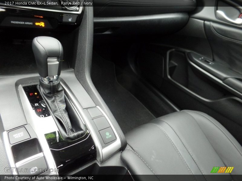 Rallye Red / Ivory 2017 Honda Civic EX-L Sedan