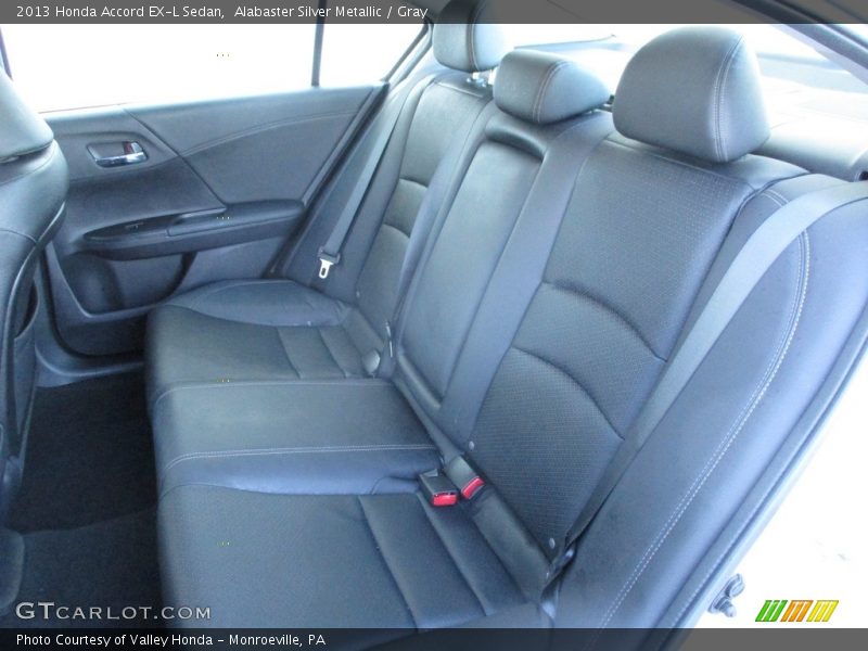 Alabaster Silver Metallic / Gray 2013 Honda Accord EX-L Sedan