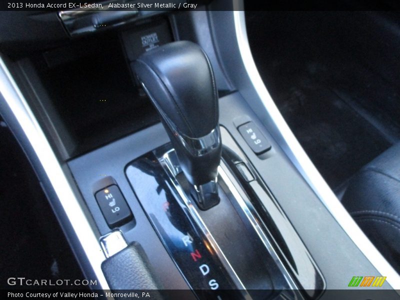 Alabaster Silver Metallic / Gray 2013 Honda Accord EX-L Sedan