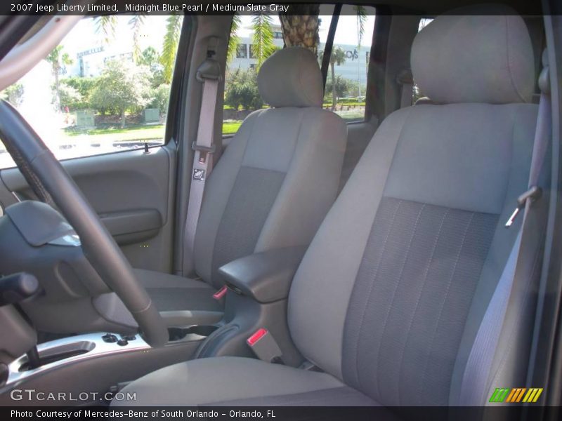 Midnight Blue Pearl / Medium Slate Gray 2007 Jeep Liberty Limited
