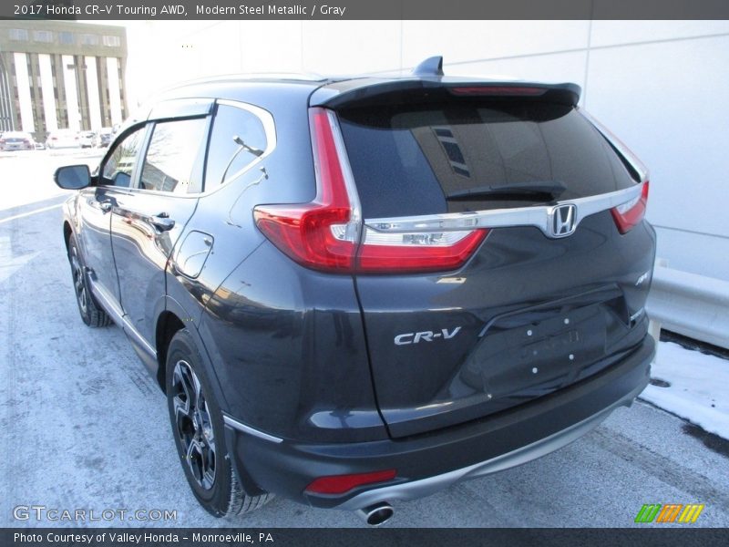 Modern Steel Metallic / Gray 2017 Honda CR-V Touring AWD