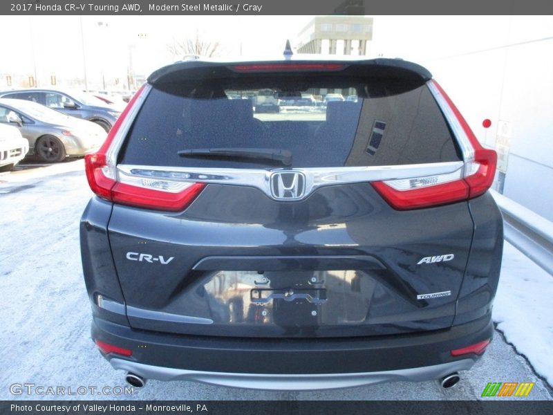 Modern Steel Metallic / Gray 2017 Honda CR-V Touring AWD