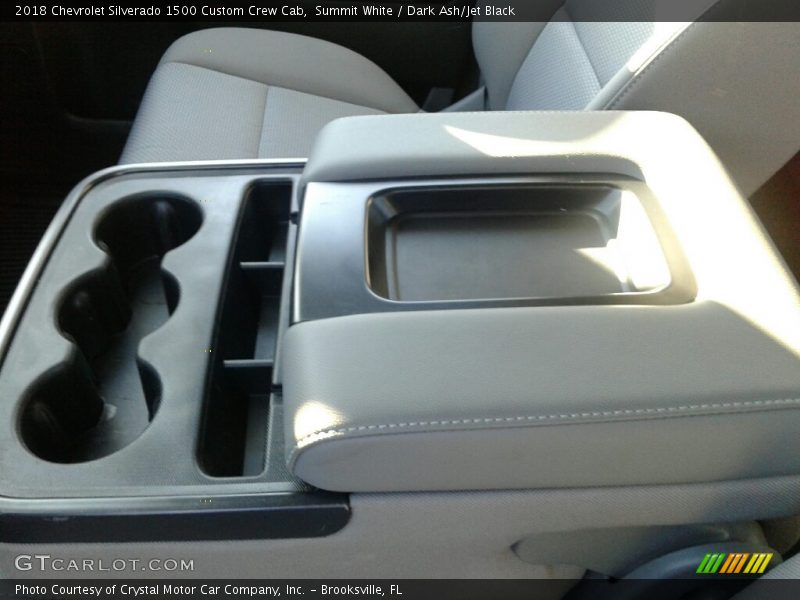 Summit White / Dark Ash/Jet Black 2018 Chevrolet Silverado 1500 Custom Crew Cab