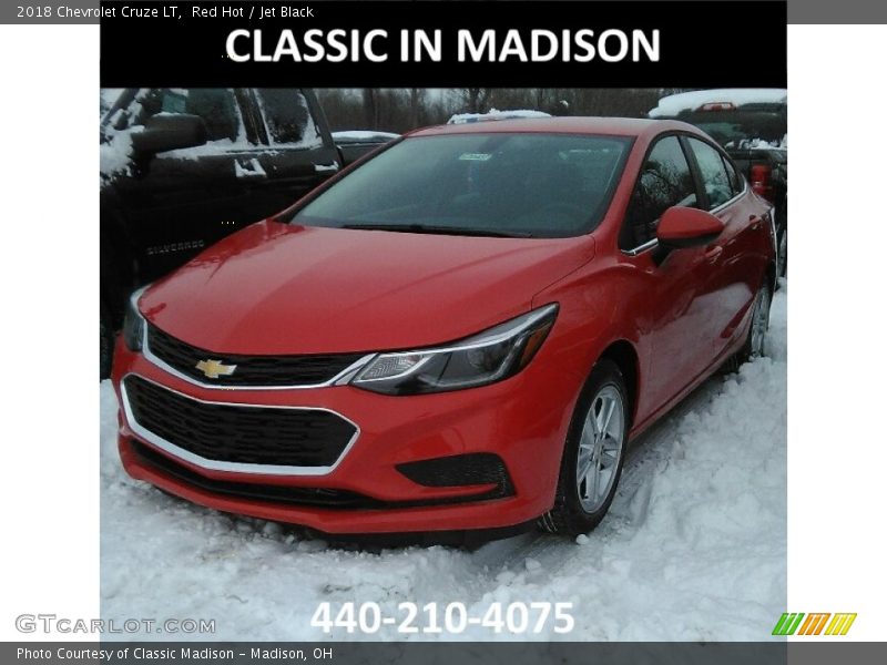 Red Hot / Jet Black 2018 Chevrolet Cruze LT