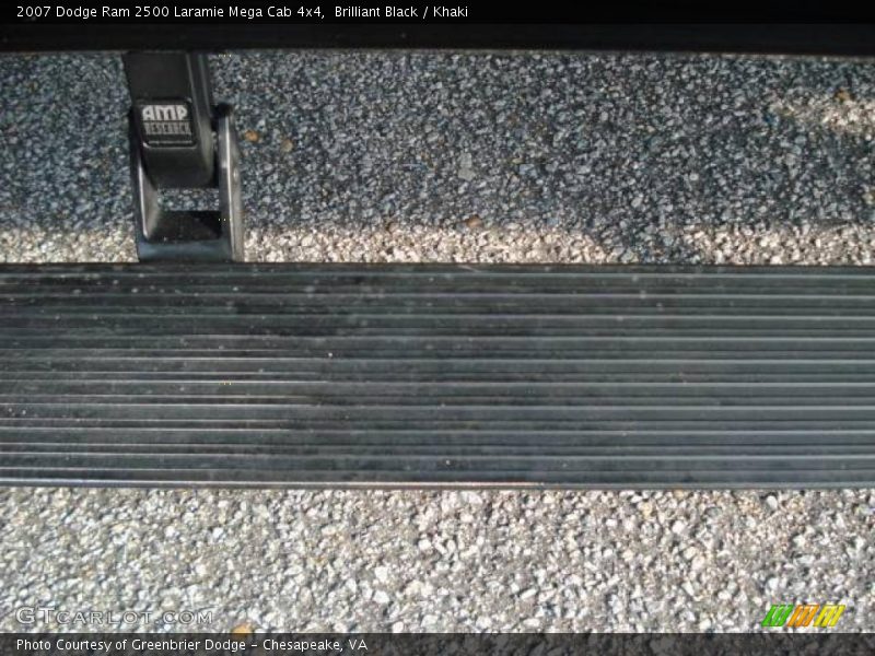 Brilliant Black / Khaki 2007 Dodge Ram 2500 Laramie Mega Cab 4x4