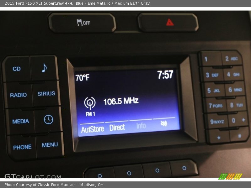 Blue Flame Metallic / Medium Earth Gray 2015 Ford F150 XLT SuperCrew 4x4