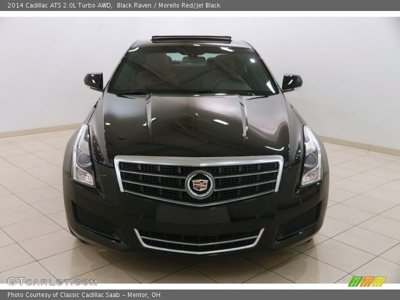 Black Raven / Morello Red/Jet Black 2014 Cadillac ATS 2.0L Turbo AWD