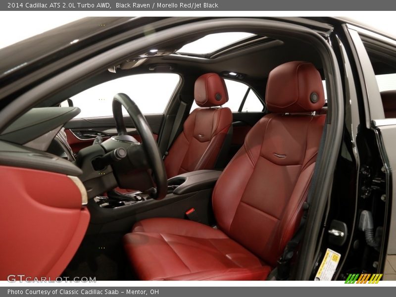 Black Raven / Morello Red/Jet Black 2014 Cadillac ATS 2.0L Turbo AWD
