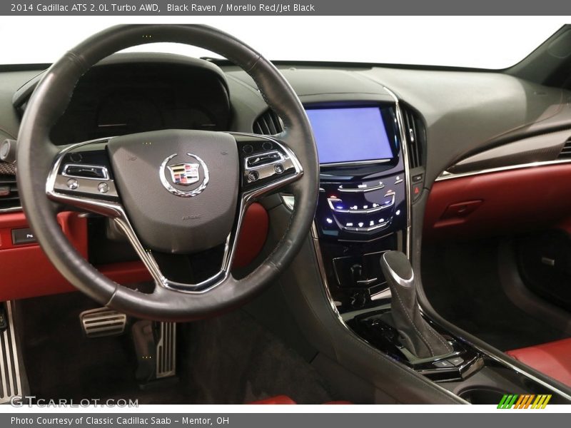 Black Raven / Morello Red/Jet Black 2014 Cadillac ATS 2.0L Turbo AWD