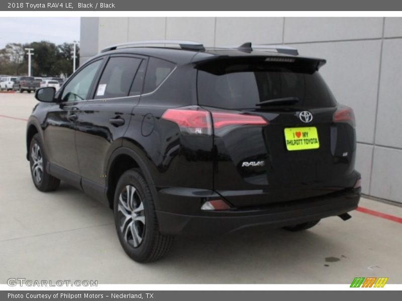 Black / Black 2018 Toyota RAV4 LE
