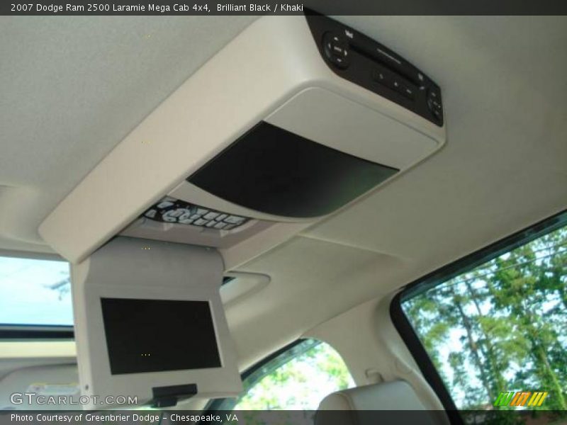 Brilliant Black / Khaki 2007 Dodge Ram 2500 Laramie Mega Cab 4x4