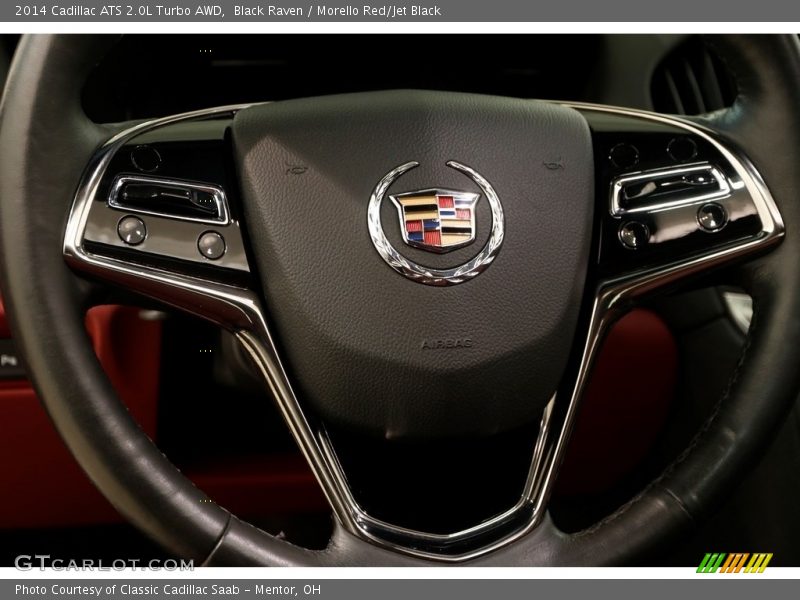 Black Raven / Morello Red/Jet Black 2014 Cadillac ATS 2.0L Turbo AWD
