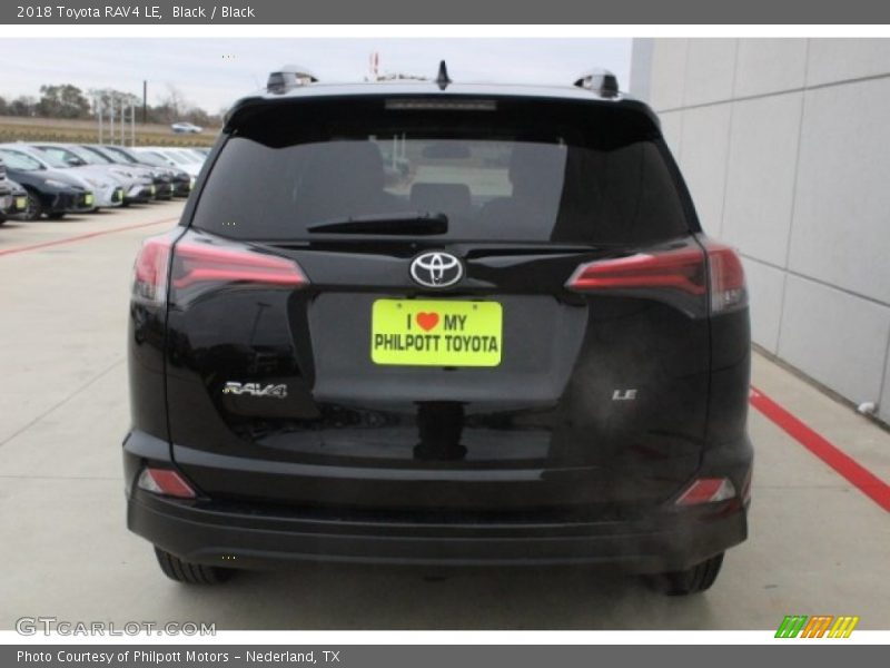 Black / Black 2018 Toyota RAV4 LE