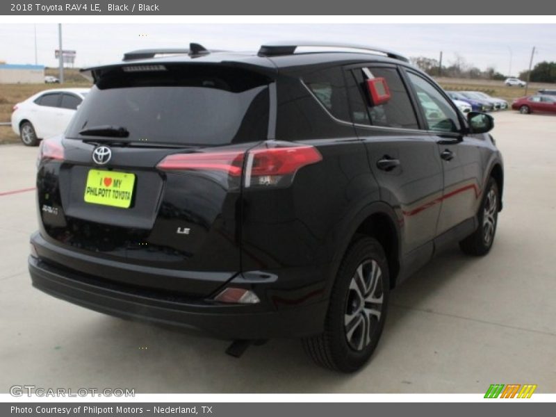Black / Black 2018 Toyota RAV4 LE