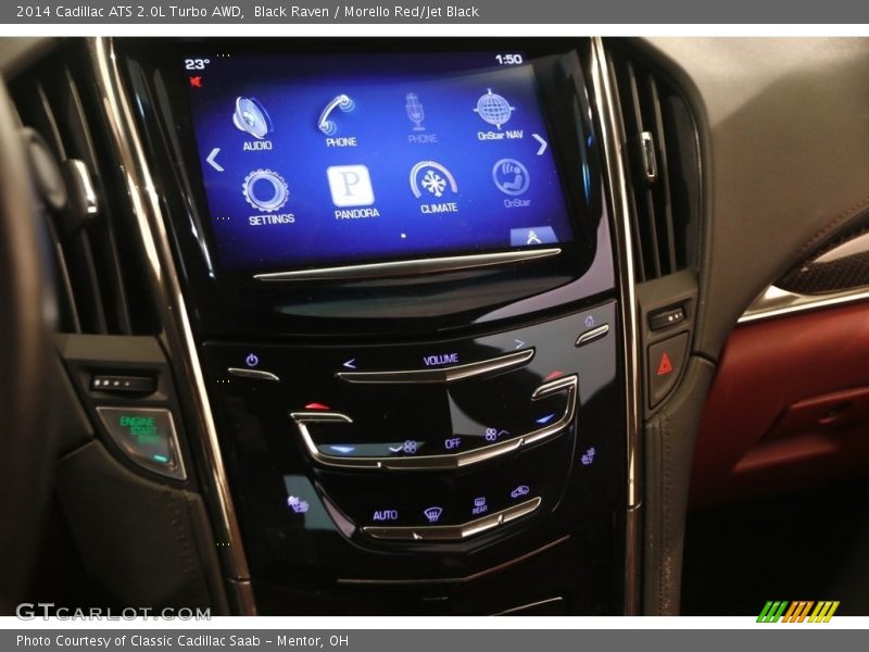 Black Raven / Morello Red/Jet Black 2014 Cadillac ATS 2.0L Turbo AWD