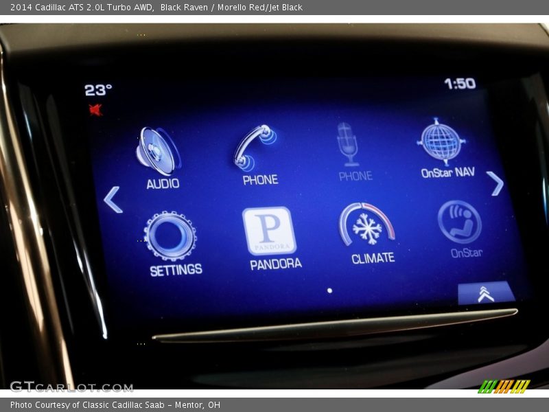 Black Raven / Morello Red/Jet Black 2014 Cadillac ATS 2.0L Turbo AWD